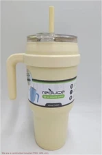 Reduce 40oz Cold1 Stainless Steel Tumbler Mug Light Yellow READ DESCRIPTION