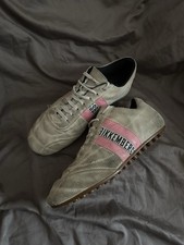 Dirk Bikkembergs Women  s Y2K Distressed Suede Low Top Soccer Shoes Size EU 41