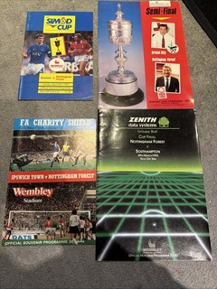 Vintage Retro Old Nottingham Forest Cup Final Programmes Joblot