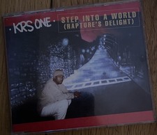 KRS ONE - STEP INTO A WORLD Raptures Delight)  4 Track Hip Hop / Rap CD Single