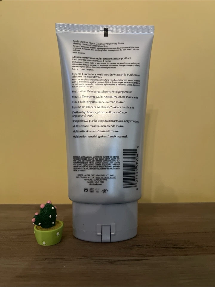 Estee Lauder PERFECTLY CLEAN Multi-Action Foam Cleanser/PurifyingMask - 5oz -NEW - Image 2 of 2