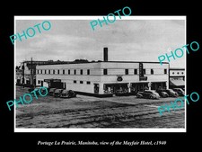 Portage Le Prairie Manitoba The Mayfair Hotel c1940 Old Large Historic Photo