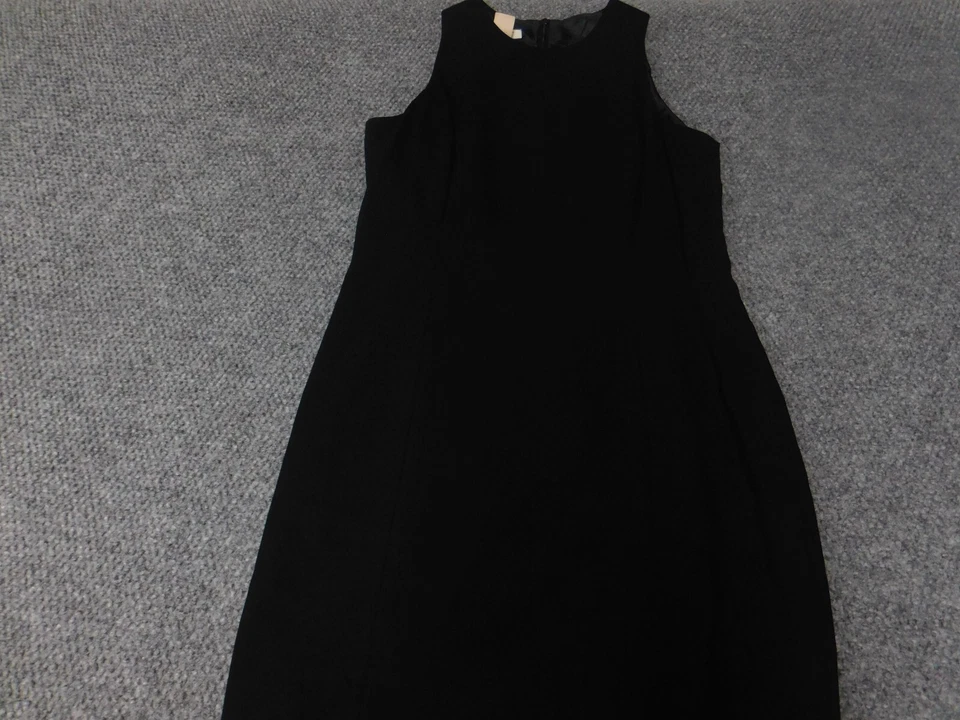 Jones New York dress 10p Petites Womens black A-line long sleeveless Essentials - Image 3 of 4