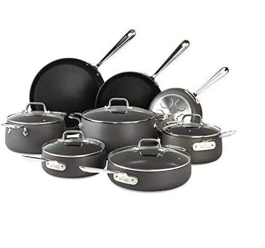New All-Clad E785SB64 HA1 Hard Anodized Nonstick 13 Piece Cookware Set
Opens in a new window or tab