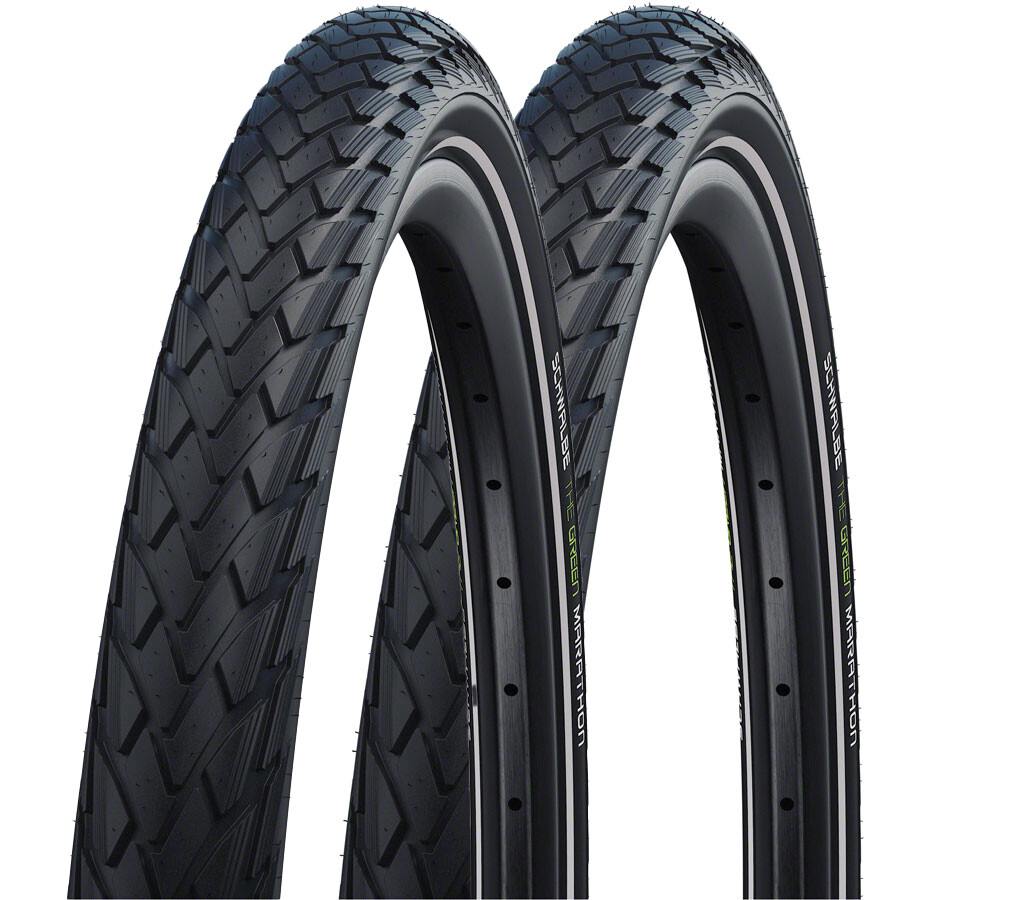 Комплект из 2 шин Schwalbe Green Marathon - 700 x 32, Решающий элемент, проволока,