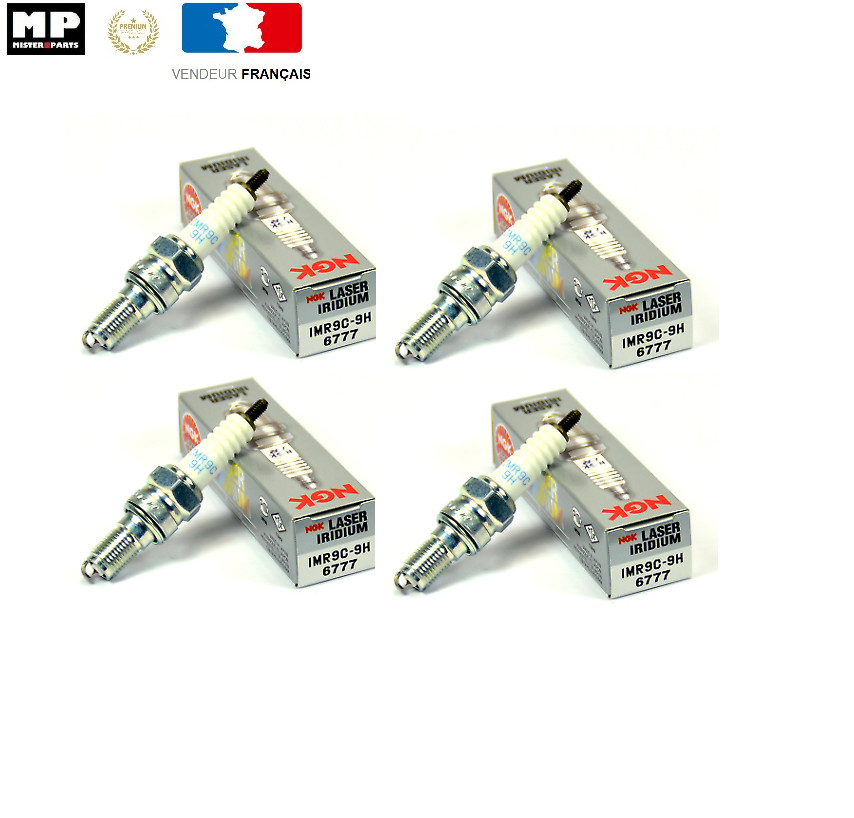 Pack 4 Bougies IMR9C-9H pour Réparer et Entretenir la Moto Honda CBR