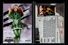 2024 Marvel Fleer Ultra Wolverine Base Set Green #82 Rogue
