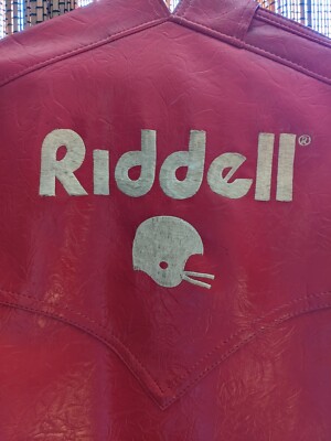 Old Riddell Logo Vintage Riddell Red Garment Luggage Bag - Leather, Quality Zippers ...
