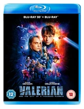 VALERIAN and the City of a Thousand Planets 3D + 2D Blu-Ray NEW (Not USA Compat)