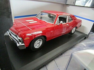 CHEVROLET Nova Coupe SS 1970 red rot V8 Muscle Car US Maisto 1:18