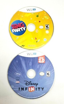 (2x) Wii u Sing Party & Disney Infinity 2.0 Wii U Disc Only