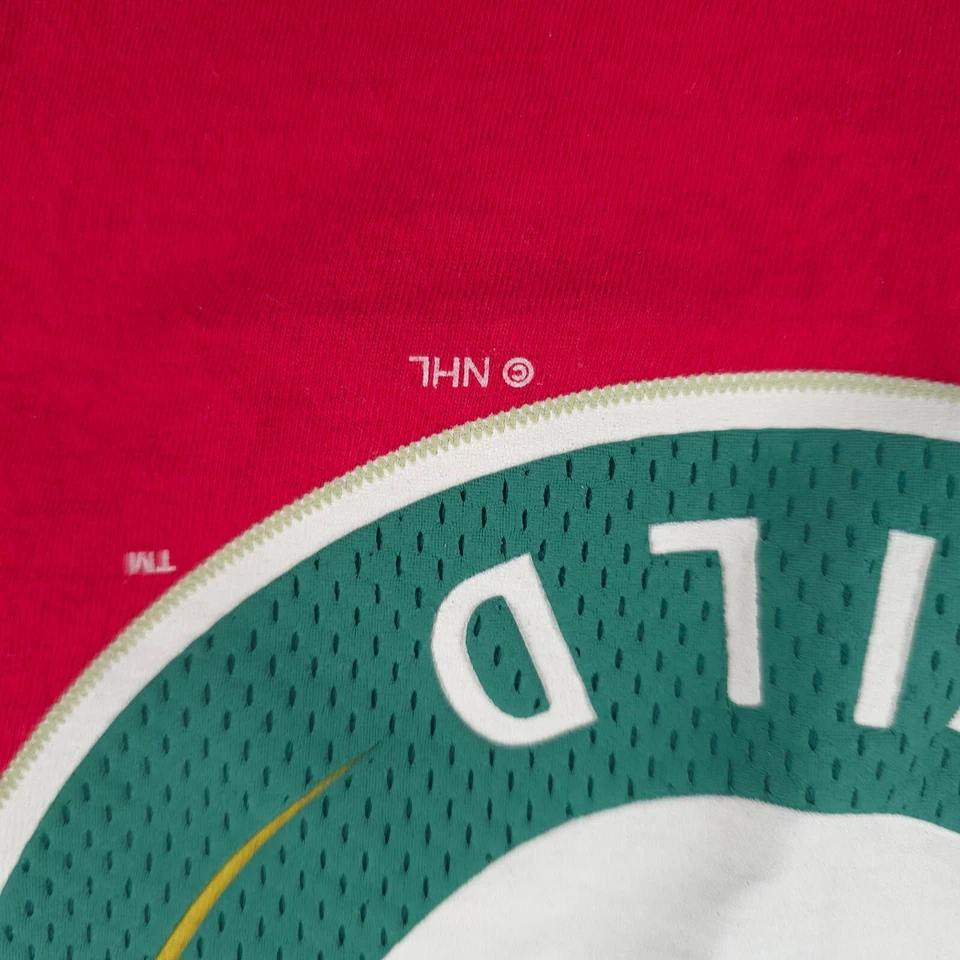 Camisa Minnesota Wild Para Hombres Grande Roja Ryan Suter 20 Logo Gráfico NHL Hockey Reebok Foto 3 de 4