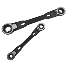 Ratcheting Wrench Set 4-in-1 SAE – Double Box End 8 Sizes Hex Square 12pt Fit