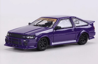 DCT 1/64 Scale AE86 RWB Purple Diecast Car Model Collection Toy