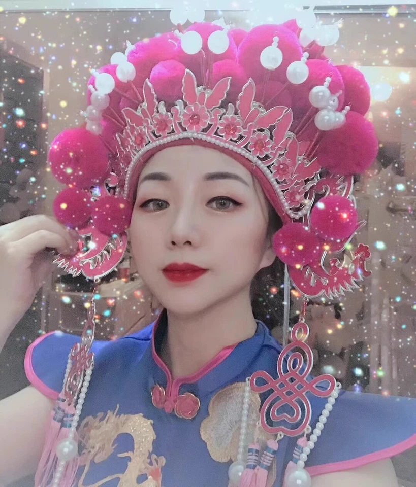 Hot Chinese Drama Crown Peking Opera Vintage Phoenix Coronet Cinema Cosplay Prop - Image 4 of 4