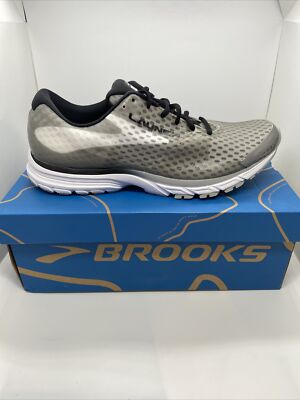 Size 10 D Med) Brooks Launch Men’s Athletic Shoes Grey Black New 