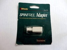 WOODS Telephone Handset Phone Coil Cord Swivel Twist Top Untangle Detangler