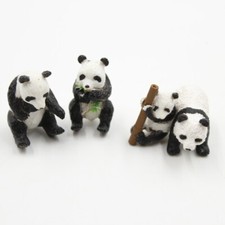 Safari Ltd LOT of 4 Panda Mini Figures Toys Figurines Animal Collection Pre-owne