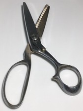Vintage Canary Japan Pinking Shears Scissors 8&rdquo; Sewing Cloth Cutting HEAVY DUTY