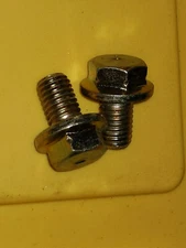 Metric Bolt M10-1.50 x 16 or M10x16 10mm x 16mm Hex Head 10.9 Yellow Zinc