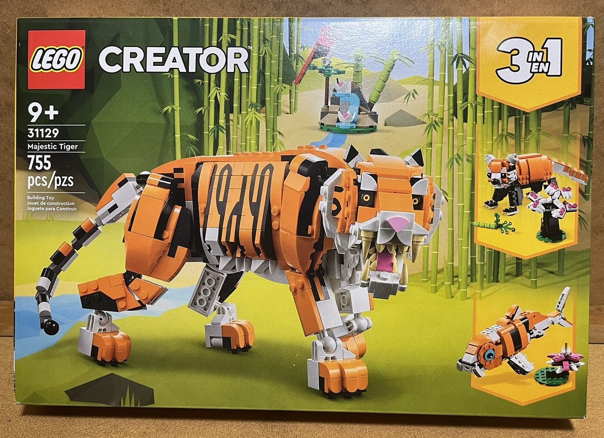 LEGO Creator 3 in 1 Majestic Tiger Building Set # 31129 - SEALED