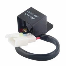2-Pin 12V LED Flasher Relay Motorcycle Flasher For Turn Signal Light Lamps 150W
