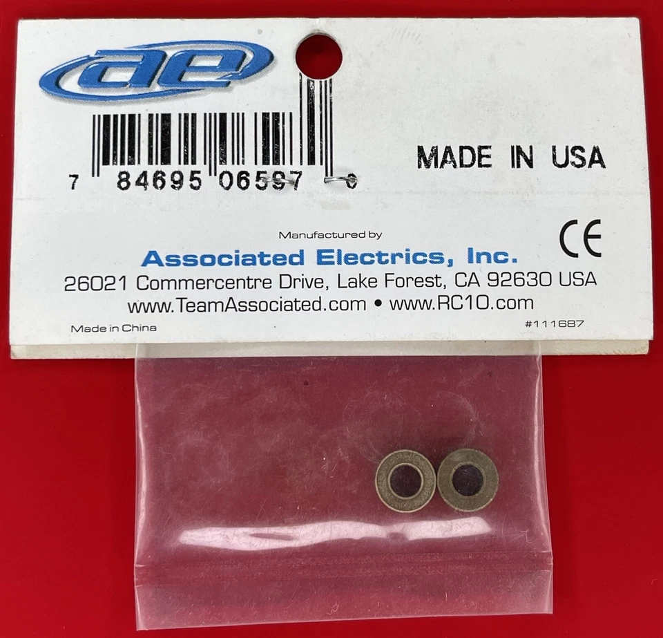 Team Associated 5/32 x 5/16 Bushings ASC6597 6597 (2pcs) Original Vintage Parts - Image 2 of 2