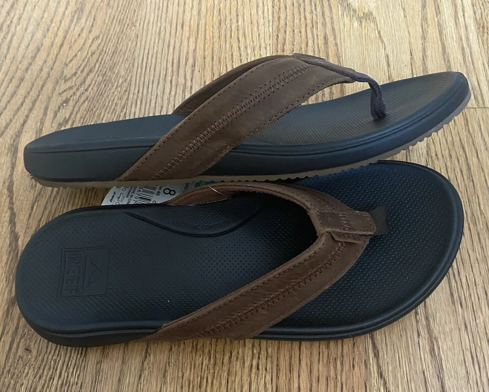 Reef Men’s Cushion Phantom 2.0 LE Flip Flop Sandals Comfort Beach Brown Size 8