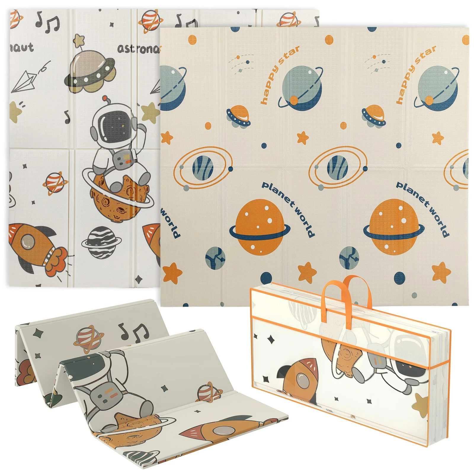 AIYAPLAY Baby Play Mat, Foldable Activity Playmat, Astronaut & Planet Theme
Opens in a new window or