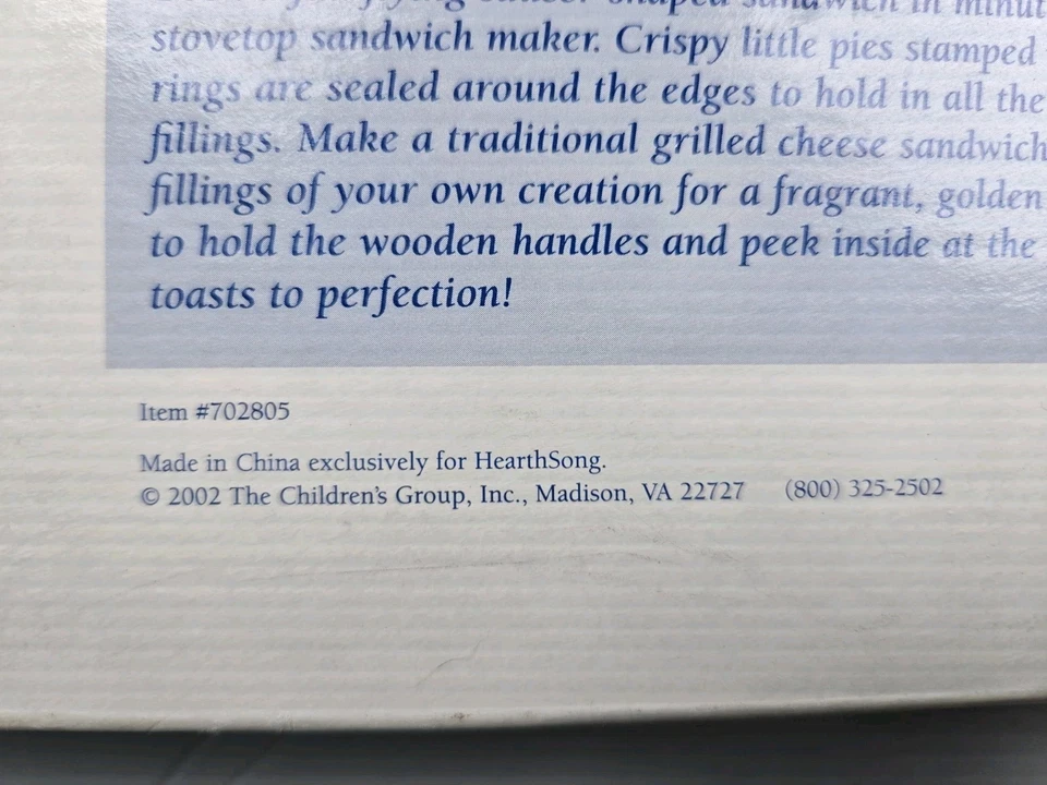 Hearthsong UFO To Go Camping Campfire Sandwich Maker Griller Alien Stove 2002 - Изображение 4 из 4