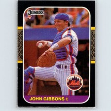 1987 Donruss - John Gibbons #626 - New York Mets