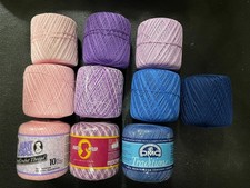 3x Lot - Crochet Thread - NEW in Pkg with Remnants 2