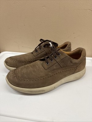 Eccos mens soft 7 brown nubuck leather seawalker Size EU 47 (13-13.5)