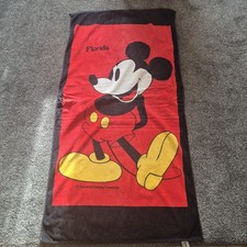 Vintage Florida Disney Mickey Mouse Bath Beach Towel Sherry
