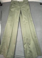 Vintage Farah 60 70s Flare Bottom Pants Mens 32 34 Brown Saturday Night Fever