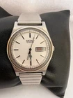 Seiko Mens Slim Vintage Quartz Day&Date  Expander Strap   Watch  7123-8430