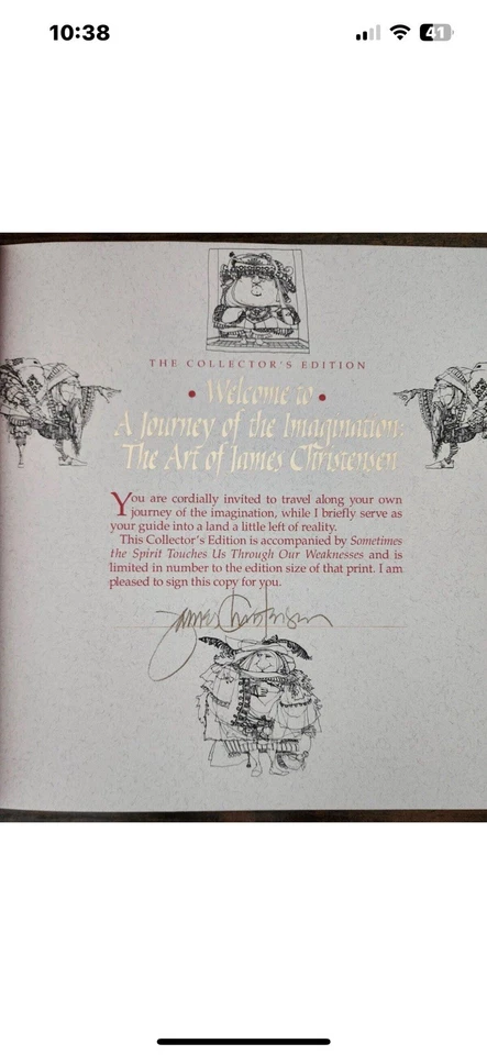 Men and Angels Collector's Book: The Art of James C. Christensen with LEP - Image 4 of 4
