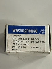 Westinghouse OT2AP OT Contact Block INO-INC in Parallel 750B982G06 PG-33450