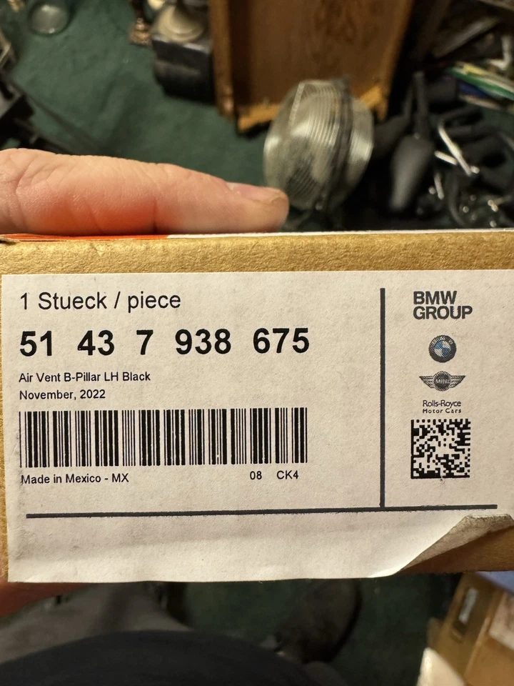 BMW X5 X7 XM 2019-2025 salida de aire ventilación izquierda Foto 4 de 4