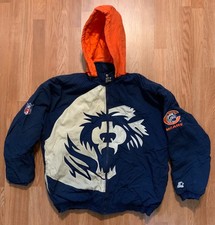 VTG 90's Chicago Bears Starter Jacket XL BIG BEAR LOGO Classic Team Collection