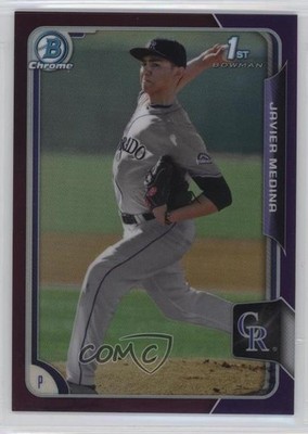 2015 Bowman Draft Chrome Purple Refractor 15/250 Javier Medina #94 0l2