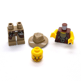 LEGO dino005 Rex Tyrone Minifigure - Set 5884 Raptor Chase - Free Shipping