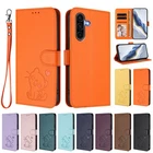 Flip patterned mobile phone case book faux leather wallet bag protective covers case pouch