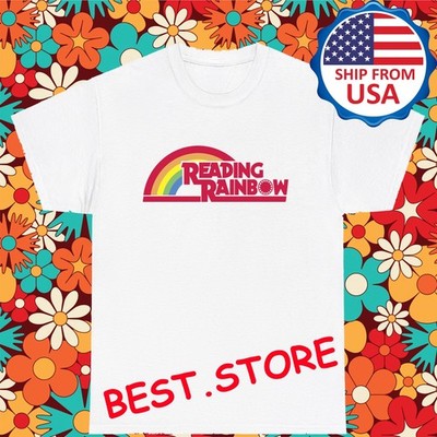 Reading Rainbow Tv Show Men's White Size S-5XL