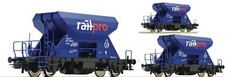 Roco RAILPRO BAUZUG 3x Schotterwagen Tropfenlogo Ep.6 NEU 67156 zu 6600070 76137