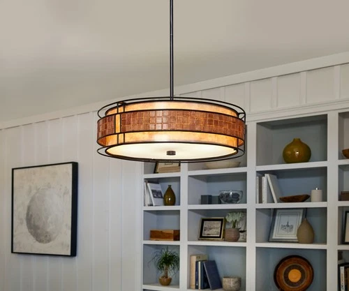 Quoizel MC8420CRC Laguna 4-Light Pendant in Bronze Finish - Picture 2 of 4