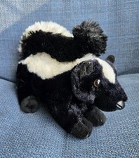 Aurora Mini Flopsie Lil' Sachet Skunk Plush 7" Black White Stuffed Animal