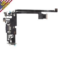 Black OEM Charging Port Charger Dock Mic Flex Cable Parts For iPhone 12pro Max