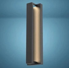 Patriot Lighting Baku Dusk-to-Dawn LED Matte Black Outdoor Wall Light Opened Box