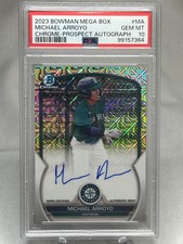 2023 Bowman - Chrome Prospect Mega Box Autographs Michael Arroyo #BMA-MA PSA 10